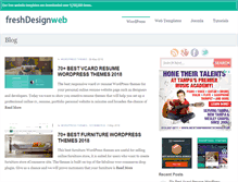 Tablet Screenshot of freshdesignweb.com